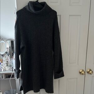 Topshop Charcoal Knit Sweater